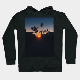 Hermosa Beach Sunset Palms Hoodie